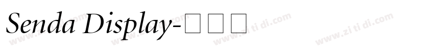 Senda Display字体转换